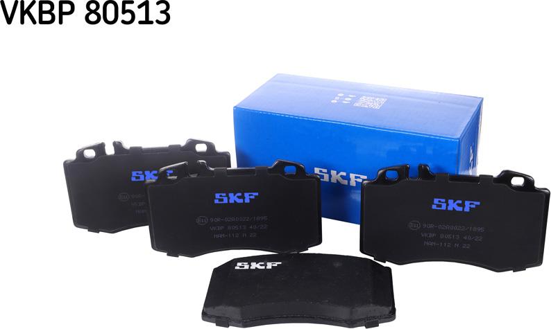 SKF VKBP 80513 - Brake Pad Set, disc brake autospares.lv