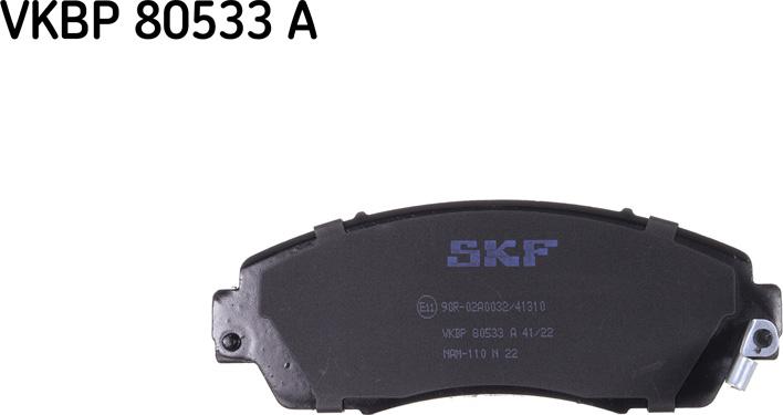 SKF VKBP 80533 A - Brake Pad Set, disc brake autospares.lv