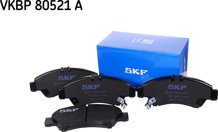 SKF VKBP 80521 A - Brake Pad Set, disc brake autospares.lv