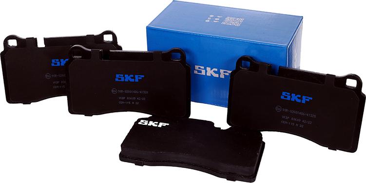 SKF VKBP 80609 - Brake Pad Set, disc brake autospares.lv