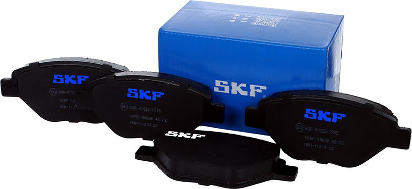 SKF VKBP 80608 - Brake Pad Set, disc brake autospares.lv