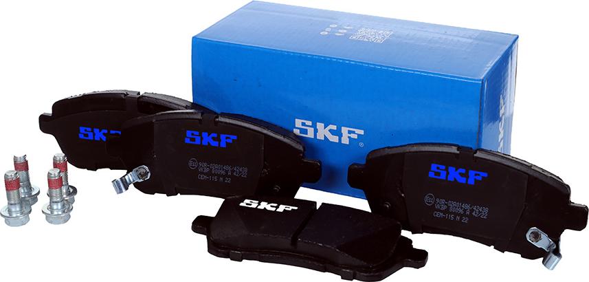 SKF VKBP 80096 A - Brake Pad Set, disc brake autospares.lv