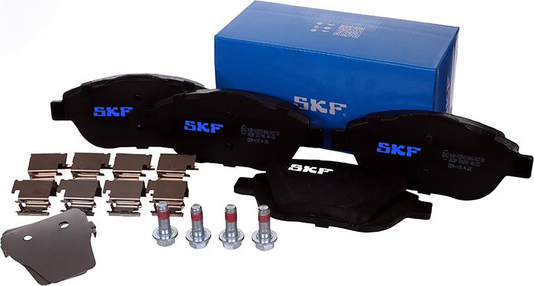 SKF VKBP 80098 - Brake Pad Set, disc brake autospares.lv