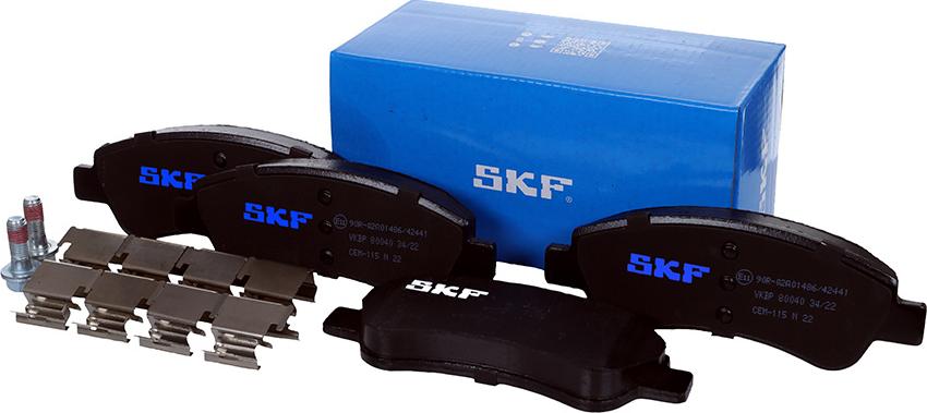 SKF VKBP 80040 - Brake Pad Set, disc brake autospares.lv
