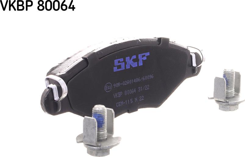 SKF VKBP 80064 - Brake Pad Set, disc brake autospares.lv