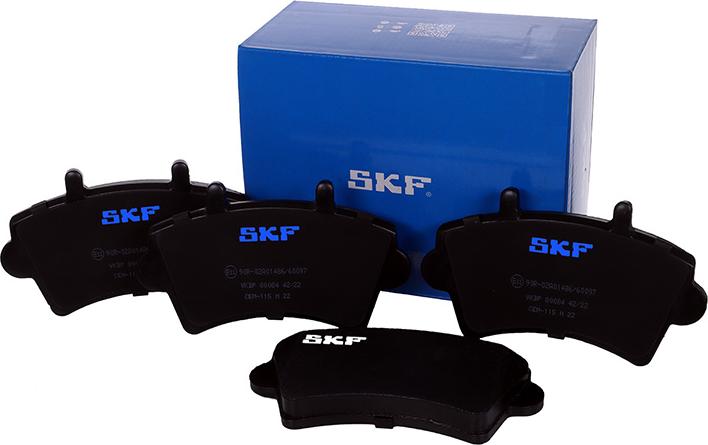 SKF VKBP 80084 - Brake Pad Set, disc brake autospares.lv