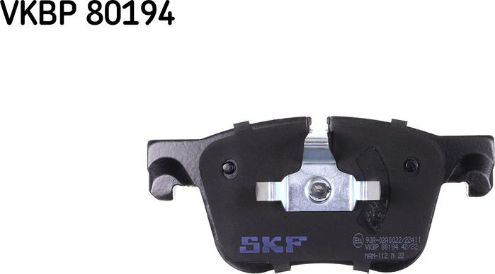 SKF VKBP 80194 - Brake Pad Set, disc brake autospares.lv