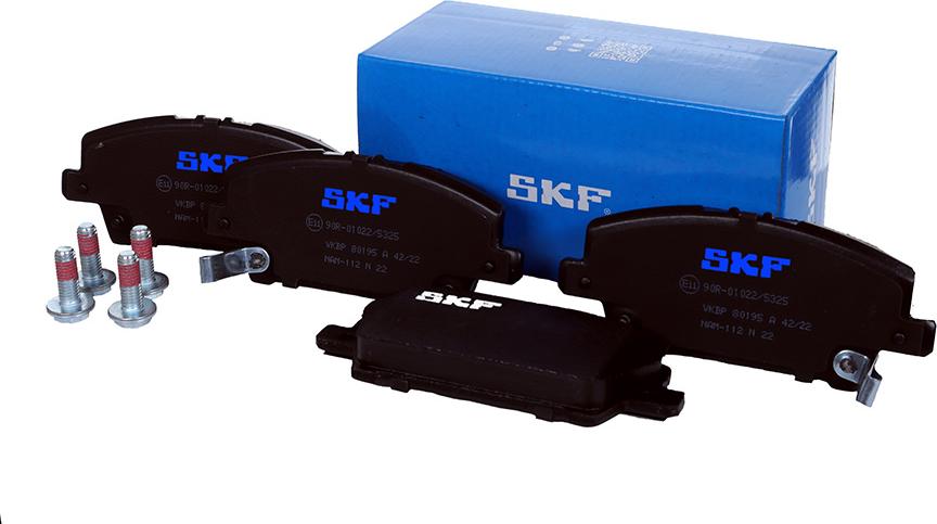 SKF VKBP 80195 A - Brake Pad Set, disc brake autospares.lv