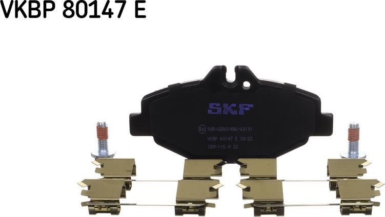 SKF VKBP 80147 E - Brake Pad Set, disc brake autospares.lv