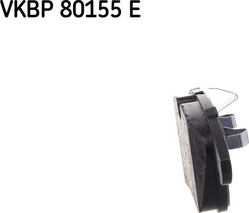 SKF VKBP 80155 E - Brake Pad Set, disc brake autospares.lv