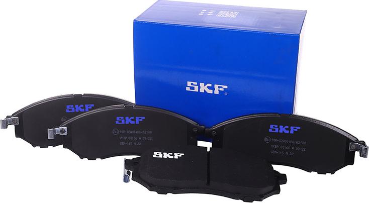 SKF VKBP 80166 A - Brake Pad Set, disc brake autospares.lv