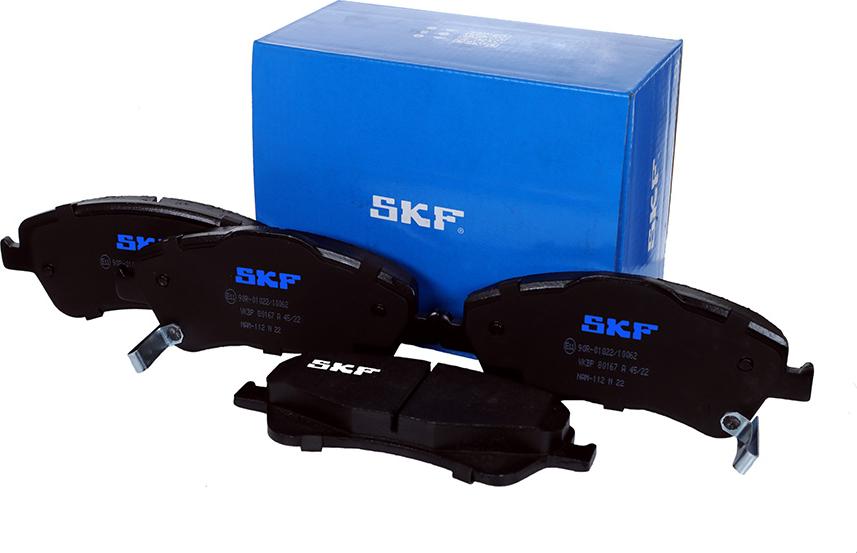 SKF VKBP 80167 A - Brake Pad Set, disc brake autospares.lv