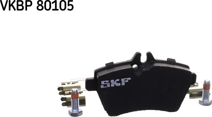 SKF VKBP 80105 - Brake Pad Set, disc brake autospares.lv