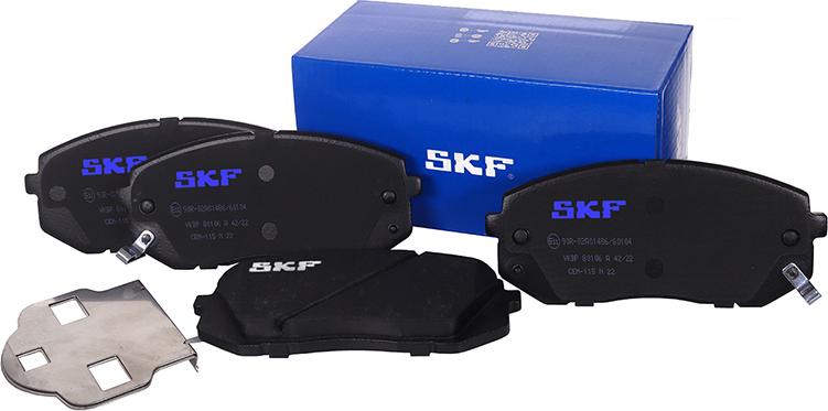 SKF VKBP 80106 A - Brake Pad Set, disc brake autospares.lv