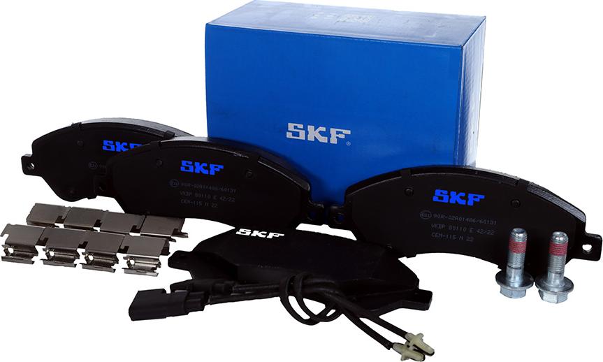 SKF VKBP 80110 E - Brake Pad Set, disc brake autospares.lv