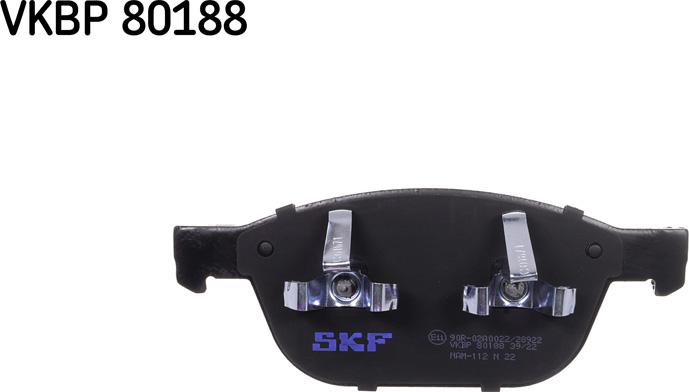 SKF VKBP 80188 - Brake Pad Set, disc brake autospares.lv