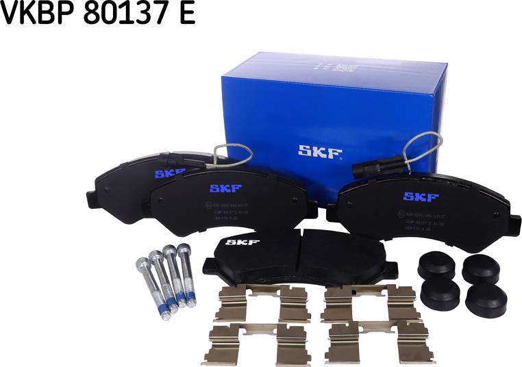 SKF VKBP 80137 E - Brake Pad Set, disc brake autospares.lv