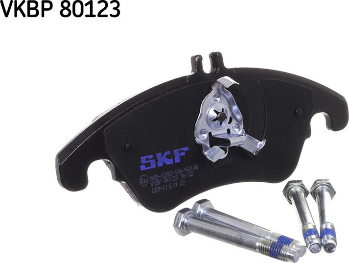 SKF VKBP 80123 - Brake Pad Set, disc brake autospares.lv