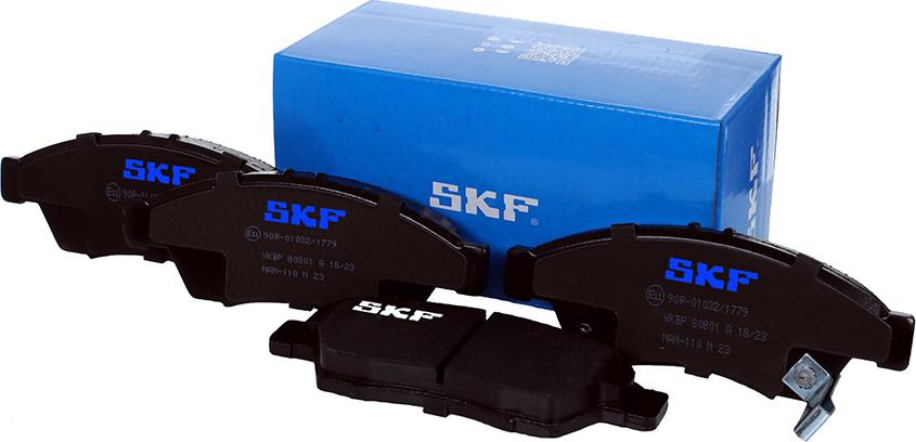 SKF VKBP 80801 A - Brake Pad Set, disc brake autospares.lv