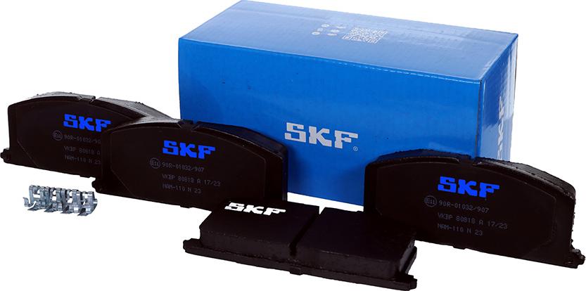 SKF VKBP 80818 A - Brake Pad Set, disc brake autospares.lv