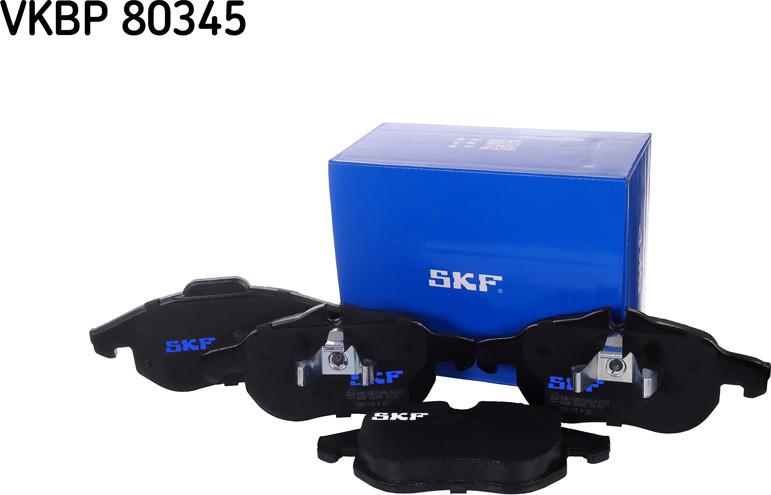 SKF VKBP 80345 - Brake Pad Set, disc brake autospares.lv