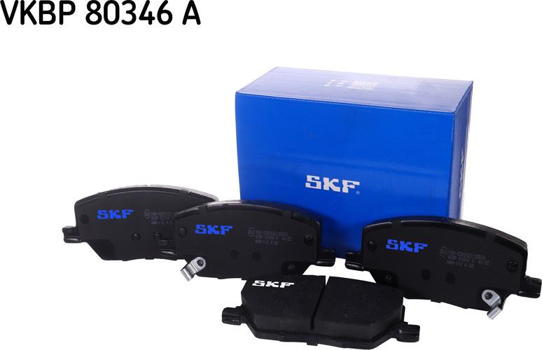 SKF VKBP 80346 A - Brake Pad Set, disc brake autospares.lv