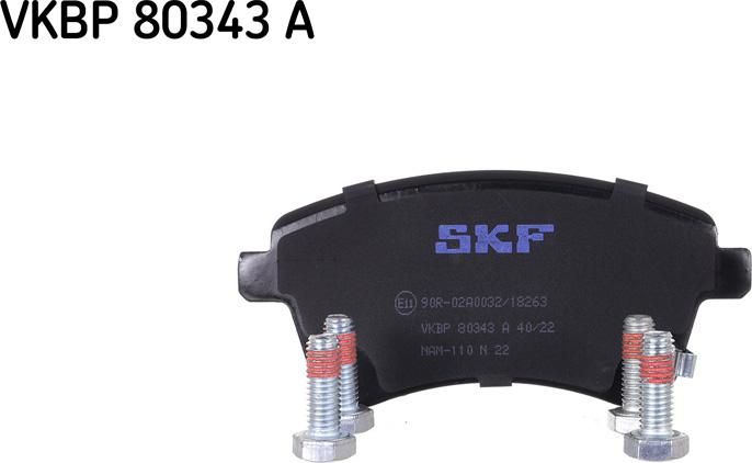 SKF VKBP 80343 A - Brake Pad Set, disc brake autospares.lv