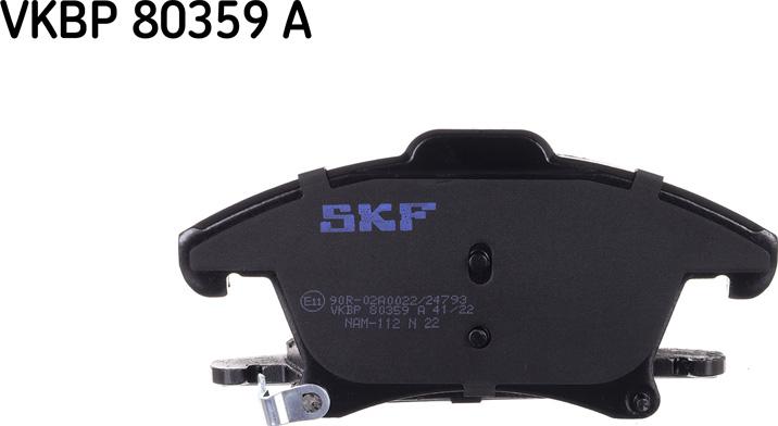 SKF VKBP 80359 A - Brake Pad Set, disc brake autospares.lv