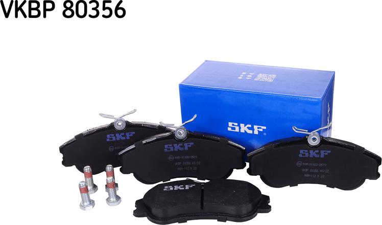 SKF VKBP 80356 - Brake Pad Set, disc brake autospares.lv