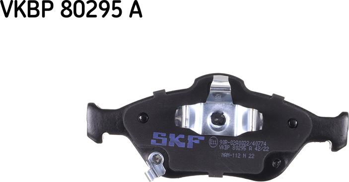 SKF VKBP 80295 A - Brake Pad Set, disc brake autospares.lv