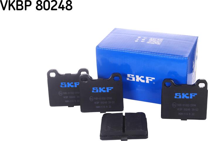 SKF VKBP 80248 - Brake Pad Set, disc brake autospares.lv