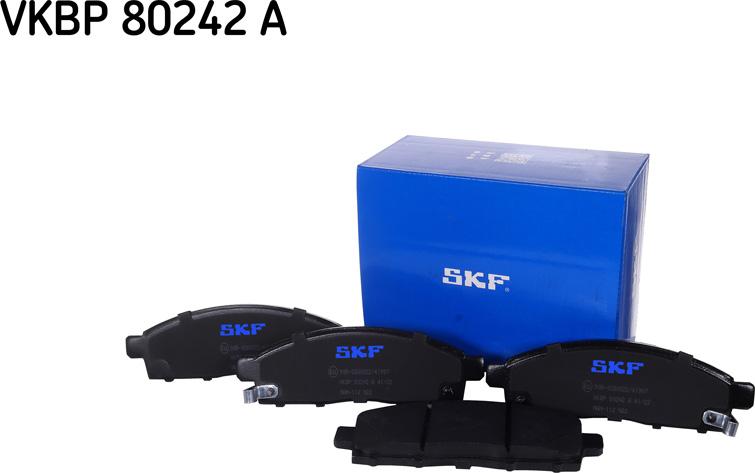 SKF VKBP 80242 A - Brake Pad Set, disc brake autospares.lv