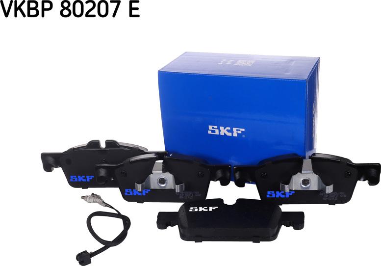 SKF VKBP 80207 E - Brake Pad Set, disc brake autospares.lv