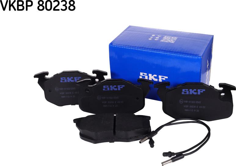SKF VKBP 80238 E - Brake Pad Set, disc brake autospares.lv
