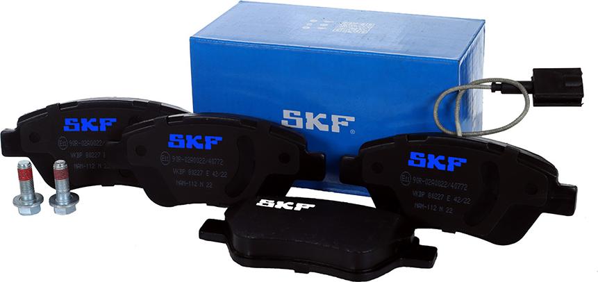 SKF VKBP 80227 E - Brake Pad Set, disc brake autospares.lv