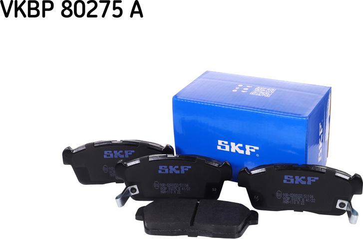 SKF VKBP 80275 A - Brake Pad Set, disc brake autospares.lv