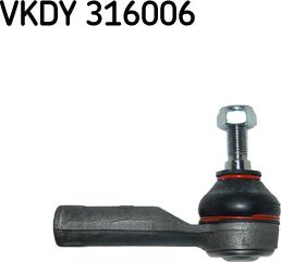SKF VKDY 316006 - Tie Rod End autospares.lv