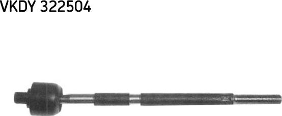 SKF VKDY 322504 - Inner Tie Rod, Axle Joint autospares.lv