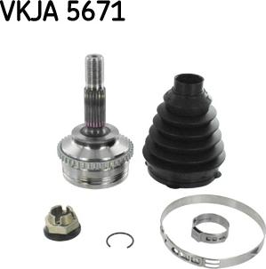 SKF VKJA 5671 - Joint Kit, drive shaft autospares.lv