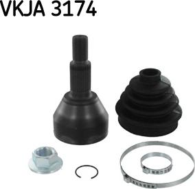 SKF VKJA 3174 - Joint Kit, drive shaft autospares.lv