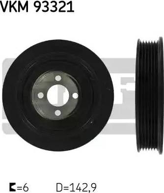 SKF VKM 93321 - Belt Pulley, crankshaft autospares.lv