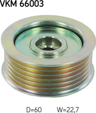 SKF VKM 66003 - Pulley, v-ribbed belt autospares.lv