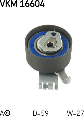 SKF VKM 16604 - Tensioner Pulley, timing belt autospares.lv