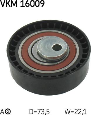 SKF VKM 16009 - Tensioner Pulley, timing belt autospares.lv