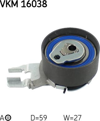 SKF VKM 16038 - Tensioner Pulley, timing belt autospares.lv