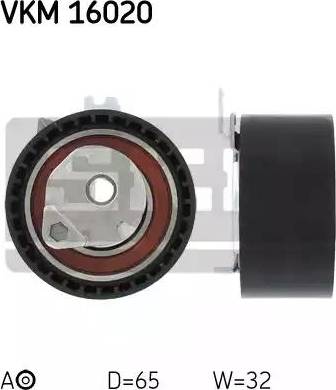 SKF VKM 16020 - Tensioner Pulley, timing belt autospares.lv