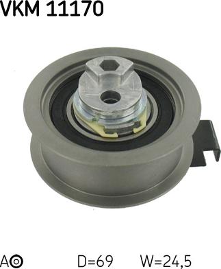 SKF VKM 11170 - Tensioner Pulley, timing belt autospares.lv