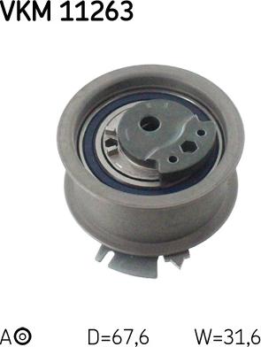 SKF VKM 11263 - Tensioner Pulley, timing belt autospares.lv