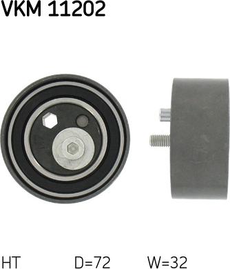 SKF VKM 11202 - Tensioner Pulley, timing belt autospares.lv