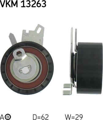SKF VKM 13263 - Tensioner Pulley, timing belt autospares.lv